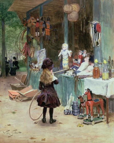 En los Jardines de los Campos Elíseos, c.1897 de Victor Gabriel Gilbert
